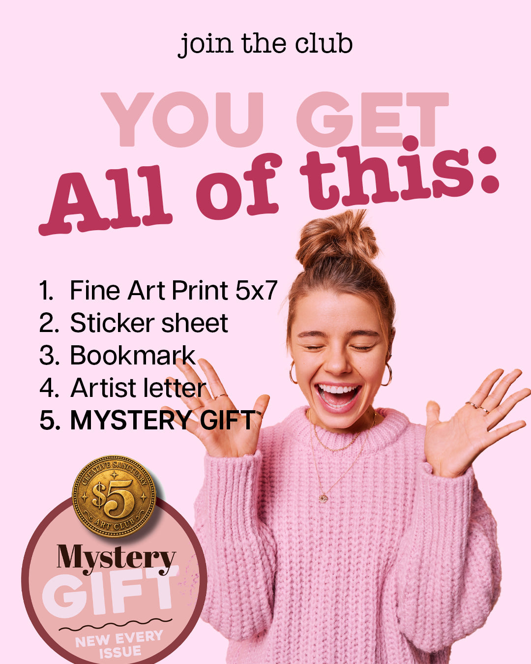 5 FOR $5 ART CLUB