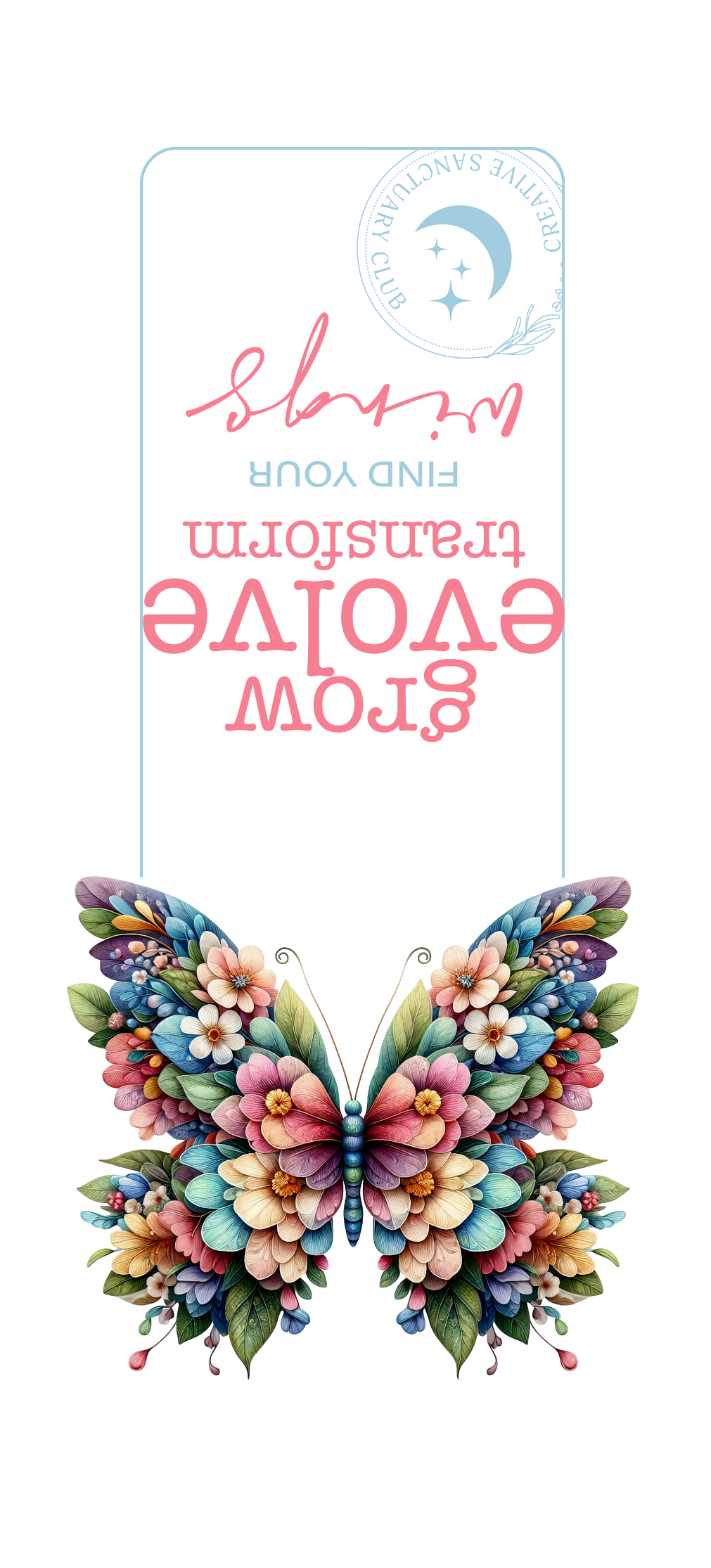 Dreamy Butterfly Die-Cut Magnetic Bookmark