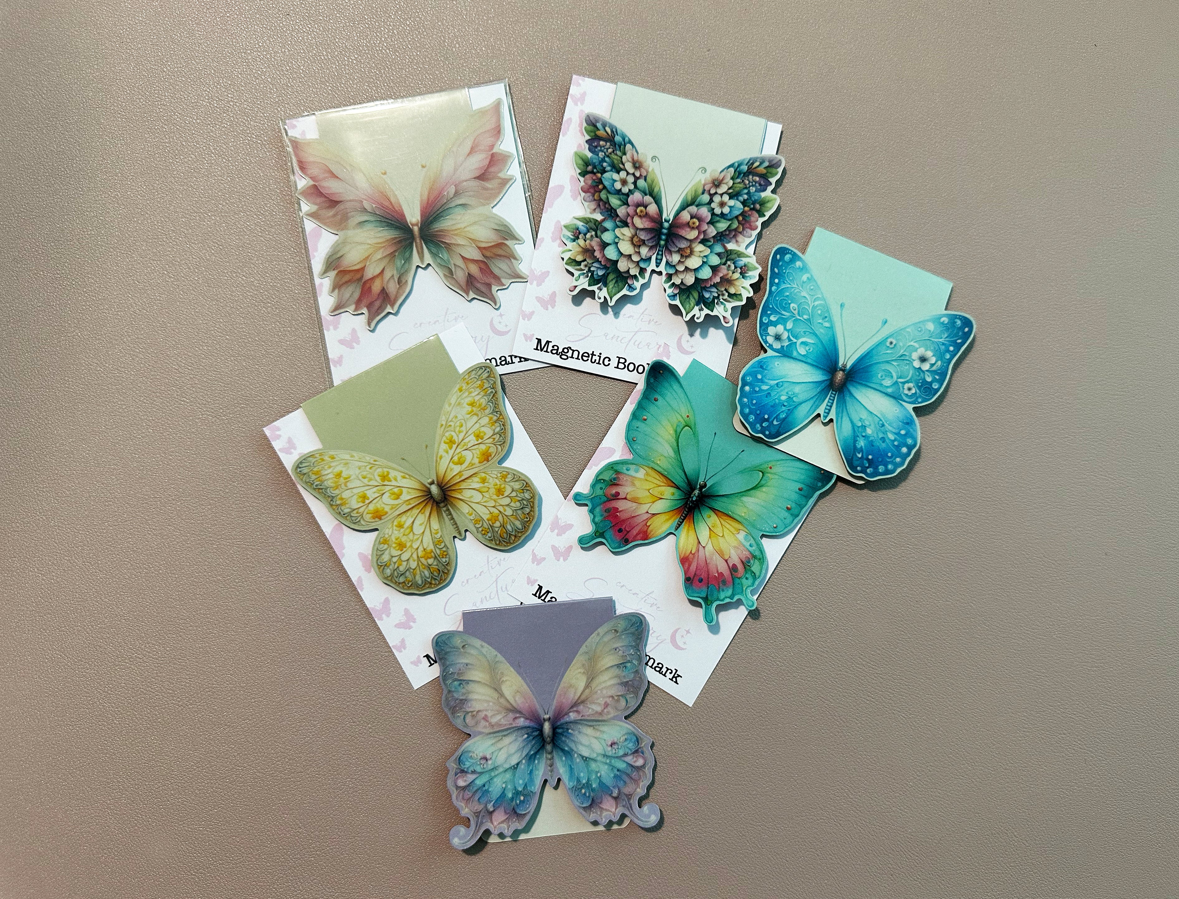 Dreamy Butterfly Die-Cut Magnetic Bookmark