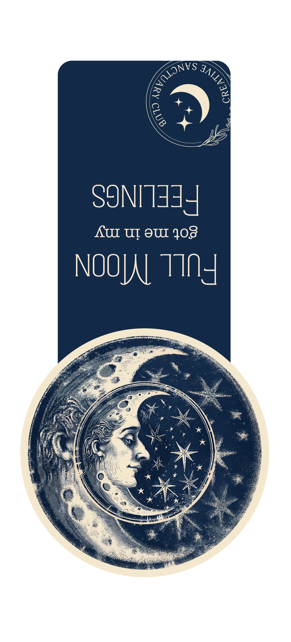 Poetic Moon Magnetic Bookmark